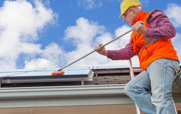 Foolow soft wash roof cleaning